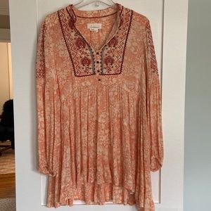 Anthropologie boho tunic top